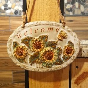 Sunflower Welcome Sign